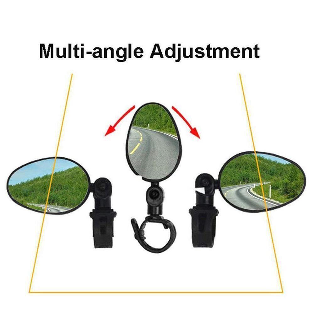 360 Rotation Bicycle Mirror Wide Angle Handlebar Convex Mirror Bicycle Motorcycle