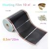 220V Heating Film 0.5mX20m Infrared Underfloor Heating Film 220w/m2 Warm Mat Kits with Free Gift Made In Korea