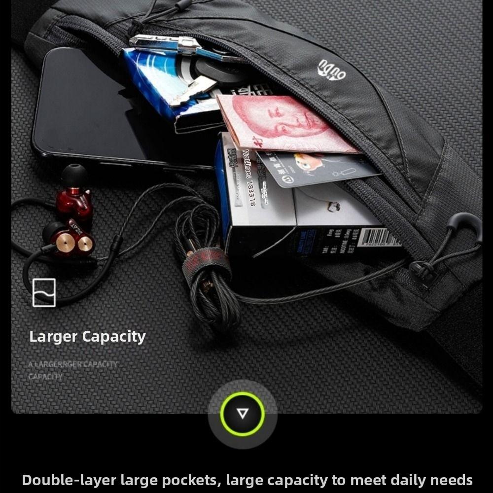 Сумка на пояс для мобильного телефона с двойным карманом, ультратонкая сумка на пояс для бега, спортивная поясная сумка, йога