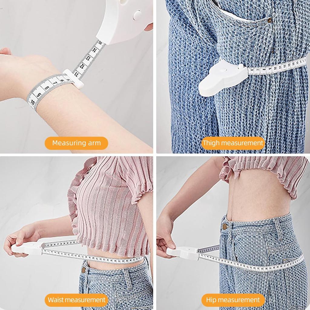 Automatic Telescopic Tape Measure Body Measuring Tape Sewing Ruler Tools Centimeter Tapes For Body Meter Measure White Tools