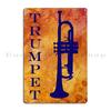 Jazz Night Trumpet Solo Vintage Style Music Art print Metal Plaque Poster Design Retro Create Plates Cinema Tin Sign Poster