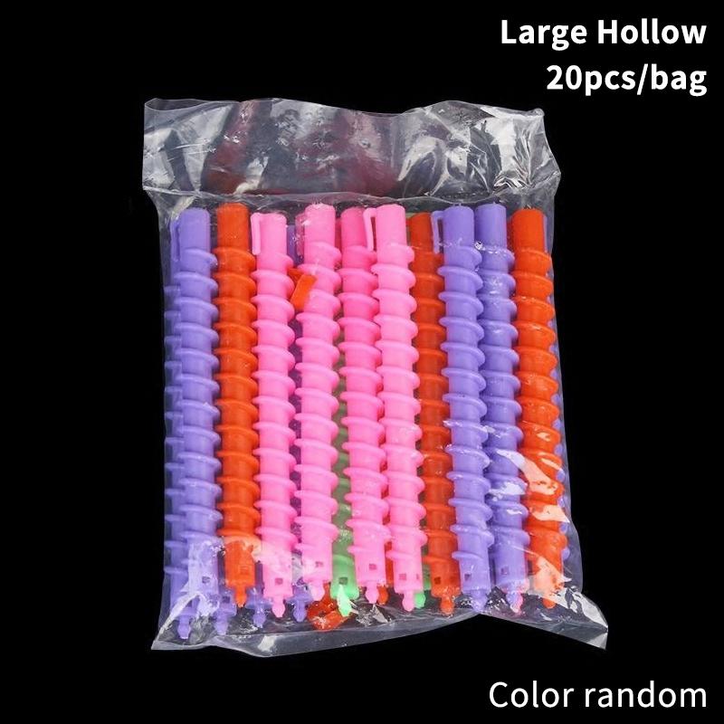 Plastic Spiral Perm Stick Heatless Hair Curler Women Curly Hair Rollers Heatless Curls Cold Perm Bar Barber Hair Styling Tool