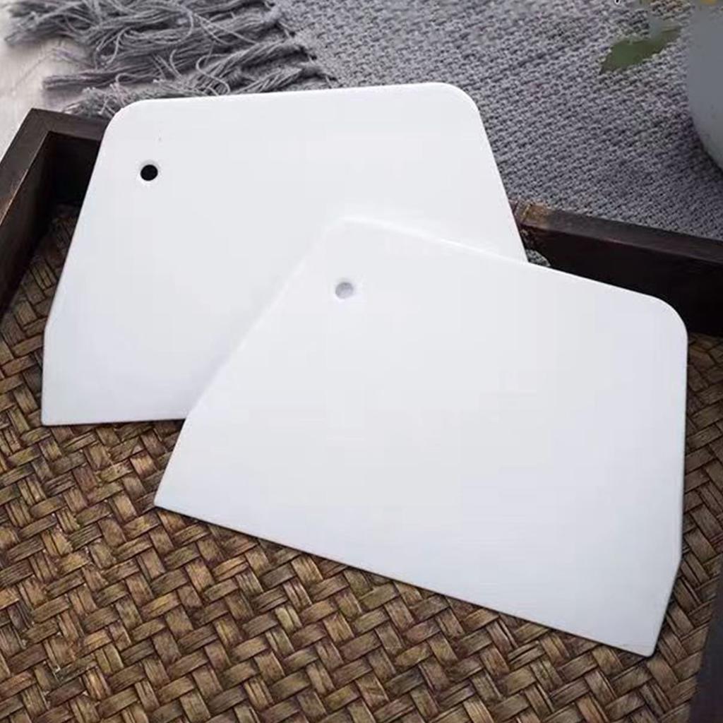 Скребок для теста, легкий, плоский, многоразовый, пластиковый скребок для миски, многофункциональный, гибкий, с отверстием для подвешивания для кухни