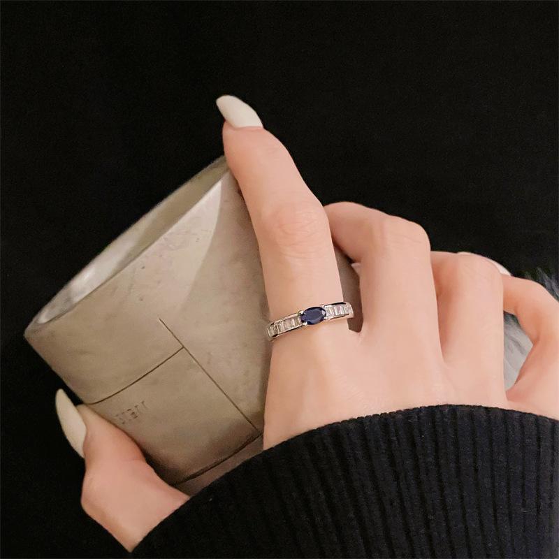 Ретро-стиль, Открытое кольцо, Цветное сокровище, Высококлассное исполнение, Модный нишевый дизайн, Средневековое кольцо, Кольцо на указательный палец