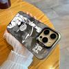 One Piece Luffy compatible phone case for iPhone 17/16/15 Pro Max and iPhone 13/14 Pro, new color silver version.