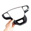 Carbon Fiber Steering Wheel Switch Cover Trim For 2024-2025 Ford Ranger Everest