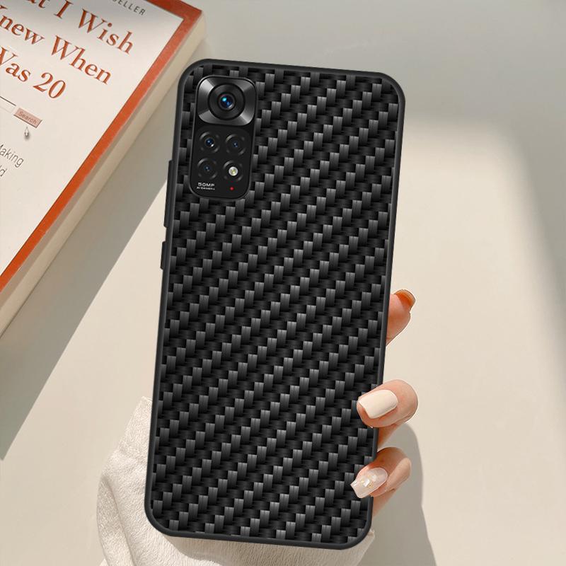 Чехол из кованого карбона для Xiaomi Redmi Note 11 10 9 8 Pro Note 11S 10S 9S 8T K50 K40 9A 9C 10A 10C
