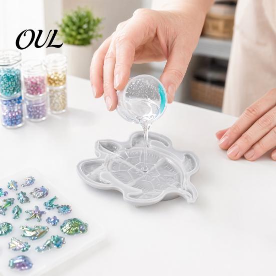 3D Silicone Casting Mold Large Sea Turtle Resin Mold, for Epoxy Casting, Detailed Marine Professional Craft Animal Molds Wall Hanging Decoration,