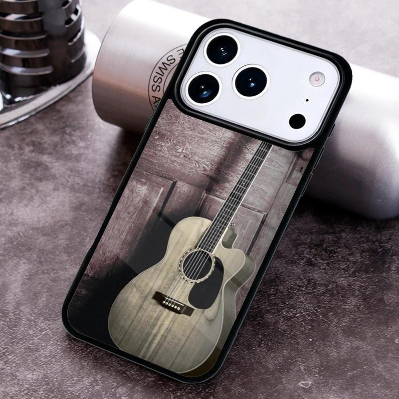 Rustic-Sepia-Guitar Phone Case For iPhone 17,16e,15,14,13,12,11,Mini,Pro,MAX soft Silicone Cover