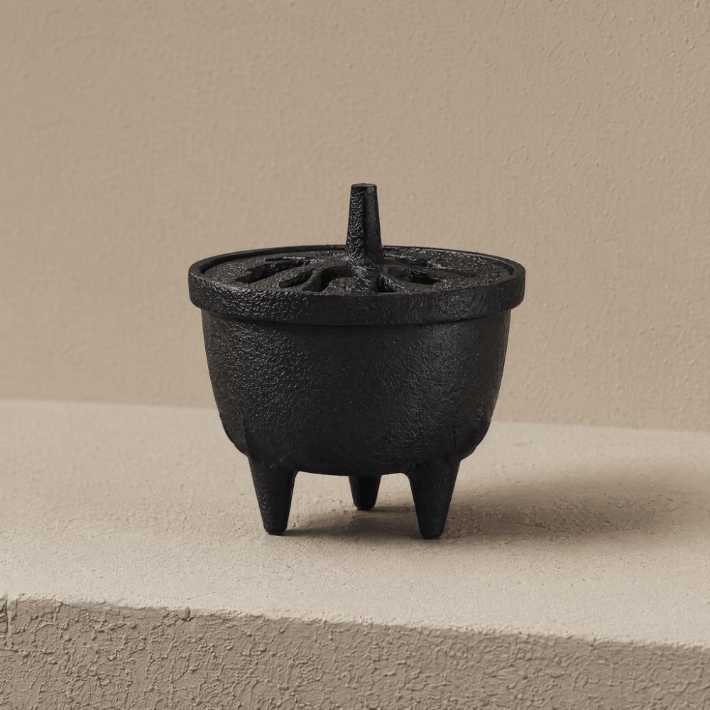 Heat Resistance Cast Iron Incense Burner Tripod Creative Cast Iron Incense Censer Tea Table