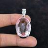 Faceted Pink Kunzite Pendant 925 Sterling Silver Pendant Handmade Boho Jewelry Genuine Gemstone Pendant Statement Pendant Anniversary Gifts