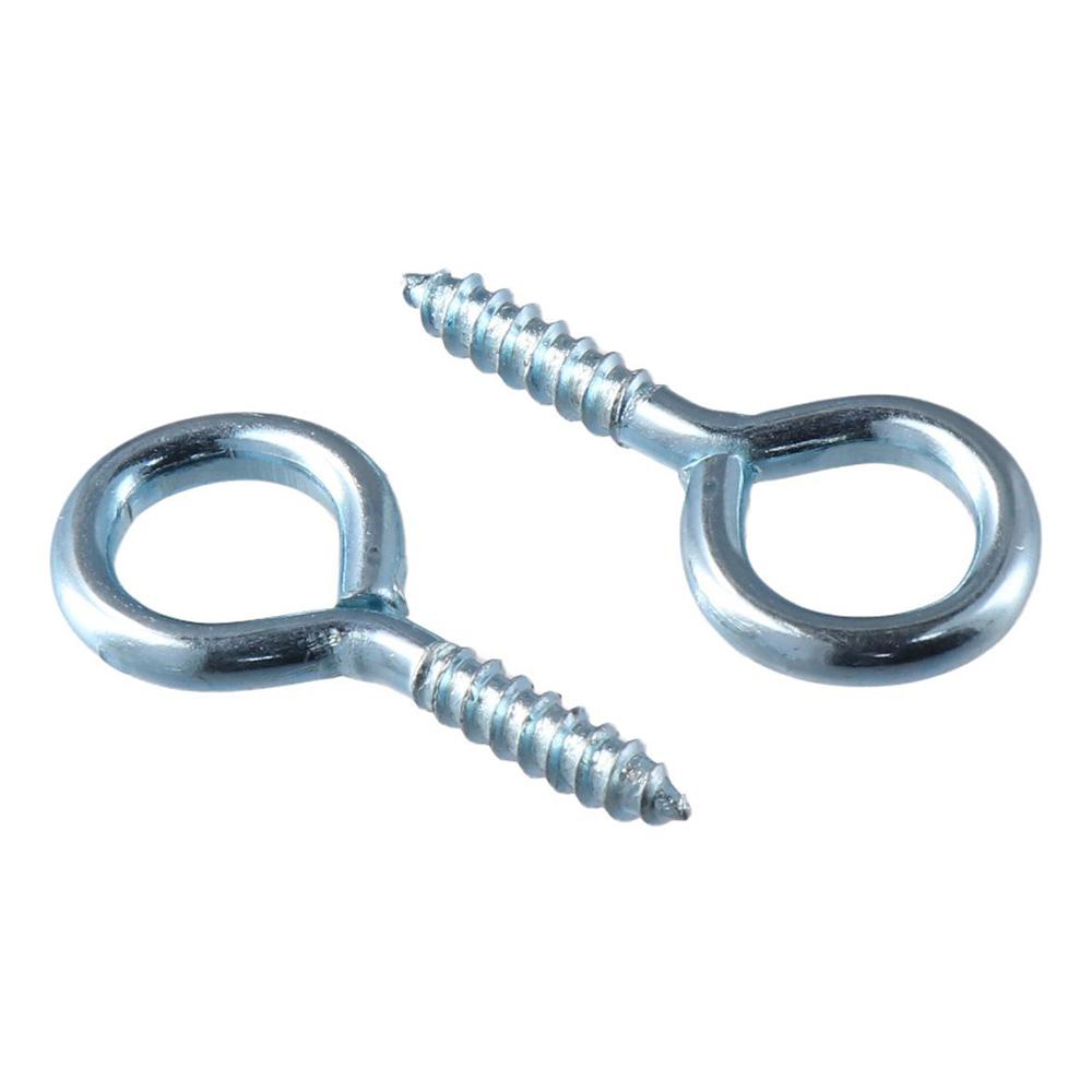 30Pcs Self-tapping Eyepins Hooks 1.38" Eye Bolt Hooks Practical Screw Eye Hooks Wood