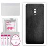 apgo Protective Skin Sticker for the Back Compatible with Oppo K3, Wrap Film, Foil, Vinyl - Pattern Black Leather