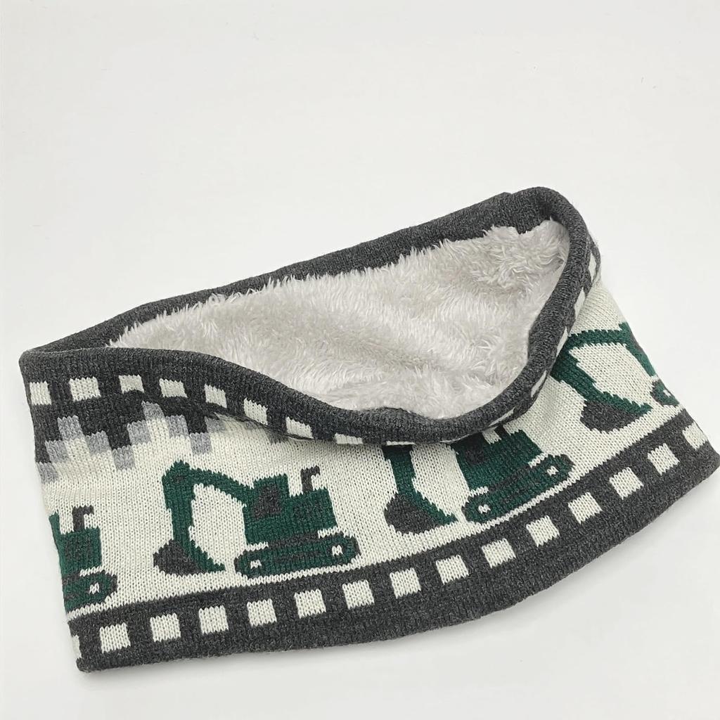 Кейджун Вязаный снуд-воротник Boa, ветронепроницаемый и теплый, для рабочих транспортных средств и строительства, для мальчиков, детский утеплитель, снаряжение, (G Серый)