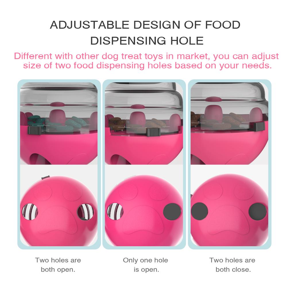 Игрушка-неваляшка для лакомств для собак, дозатор корма, пластиковая игрушка для щенков, тренировочная игрушка для хранения лакомств, игрушка для домашних животных для маленьких собак, кошек, чихуахуа