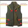 Мужской зимний жилет Plus Velvet Multi-Pocket Vest - Outdoor Fishing & Workwear