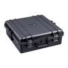 Lykus HC-4611 Waterproof Hard Case with Built-in Lattice-Cut Foam, Interior Dimensions: 45.5x45.5x16.5 Cm (18.5x18.5x6.5 In), Suitable for Cameras, Dr