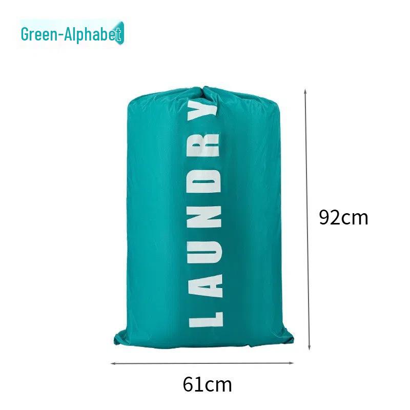 Oxford Cloth Drawstring Laundry Bag: Dustproof Travel Storage for Clothes