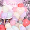 100 шт., товары для вечеринок, дня рождения, свадьбы, разноцветные шары в форме сердца, декор для детского душа, латексные шары, макароны, цвета 10 дюймов