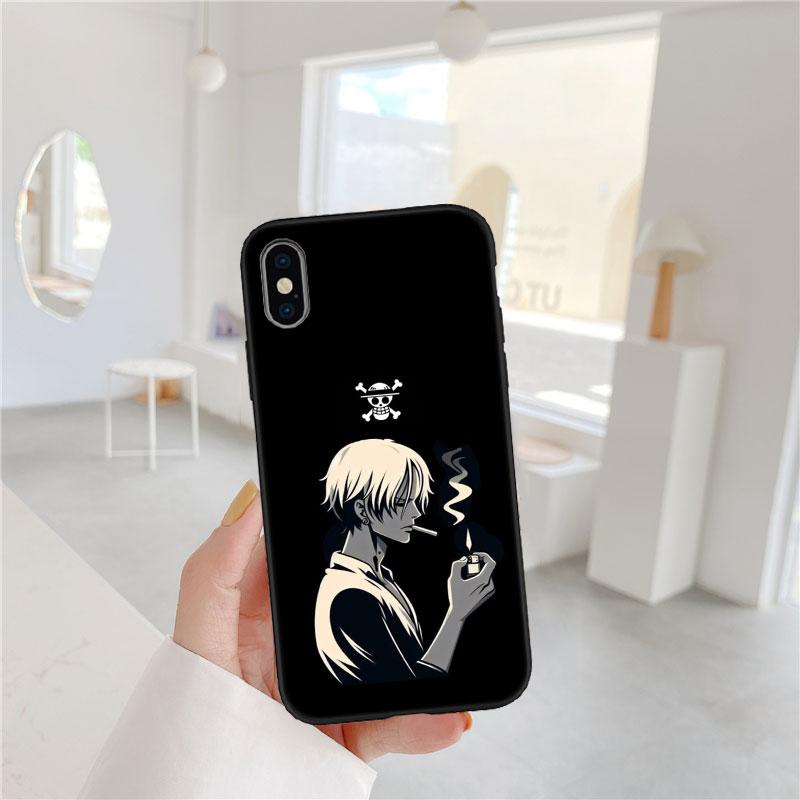 FM43 Чехол-накладка Sanji из One Piece для iPhone 16 15 14 13 12 Pro Max Plus Mini