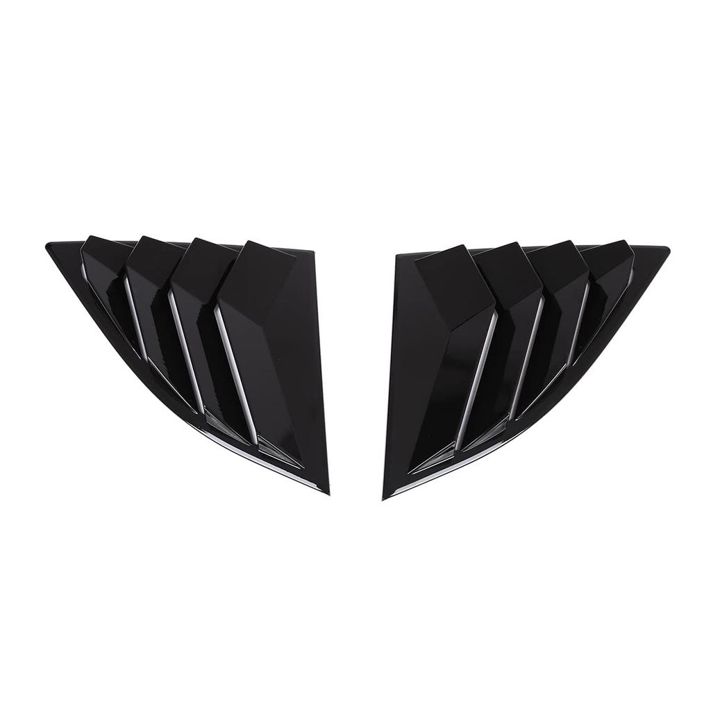 DIYUCAR Car Rear Window Rear Vent Window Car Shutter Side Vent Cover for Toyota Supra GR A90 A91 MK5 Shutter, Louvers, 2019-2022 (Black)
