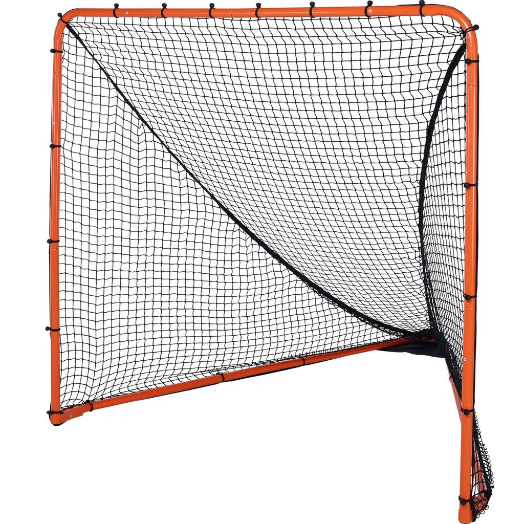 Lacrosse Goal, 6' x 6' Lacrosse Net, Folding Portable Backyard Lacrosse Training Equipment, Steel Frame Training Net, Quick & Easy Setup Lacrosse
