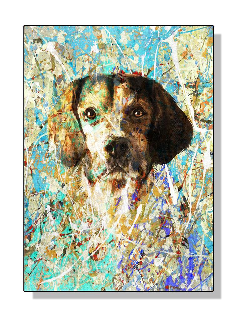 Винтажный бигль без зонтика, художественные постеры, холст, картина маслом, пейзаж, забавная собака, настенная картина для комнаты, домашний декор, Cuadros