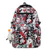 Middle School Student Schoolbag Women Cartoon Print Backpack Men Large Capacity Backpack