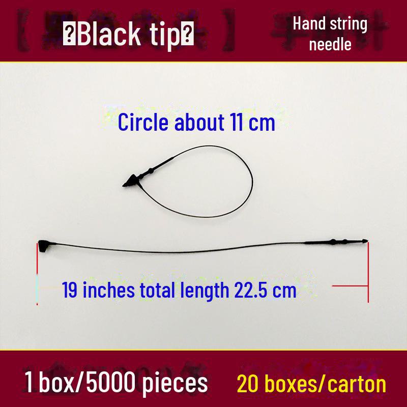 Прозрачный пластиковый шнурок с пряжкой для бирок на одежду