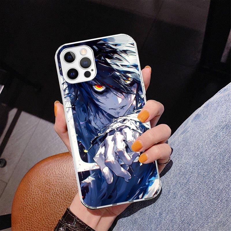 Чехол для телефона N-Note D-Death L Lawliet Для iPhone 17 Air 16 Pro Max 16E 15 + 14 Plus 11 12 13 Mini 7 8 SE Подарок Чехол с принтом Fundas