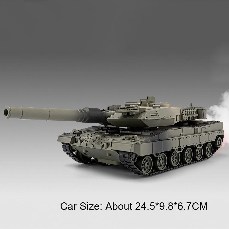 1:36 Модель основного боевого танка Leopard 2 Игрушка Сплав Литой под давлением Внедорожные танки Версия со спреем Модели Коллекционная ценность Детские подарки