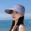 Легкая летняя шляпа от солнца с широкими полями, полиэстеровая ткань, женская, защита от солнца, УФ-защита