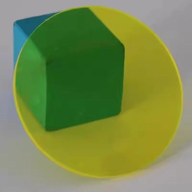 Цветная полупрозрачная акриловая пластина ПММА Оргстекло Круглая форма Тонированная пластина Толщина 3 мм Для DIY/Выставочных проектов/Свадебного и домашнего декора