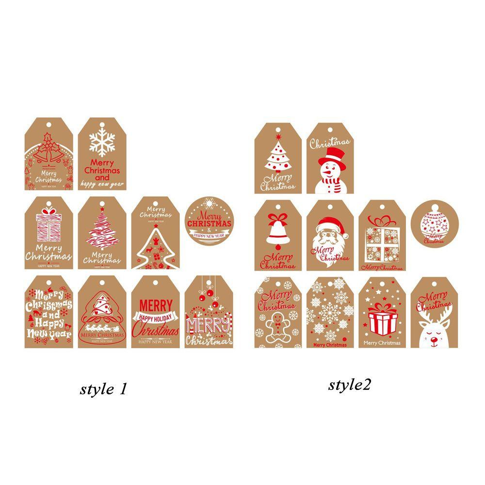 Supplies Santa Claus Xmas Decoration Gift Wrapping Christmas Labels Hang Tags Christmas Tag