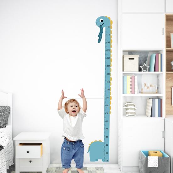 Детский ростомер Детская ростовая линейка с клейким животным узором