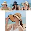 Летняя шляпа от солнца с широкими полями и бантом для женщин