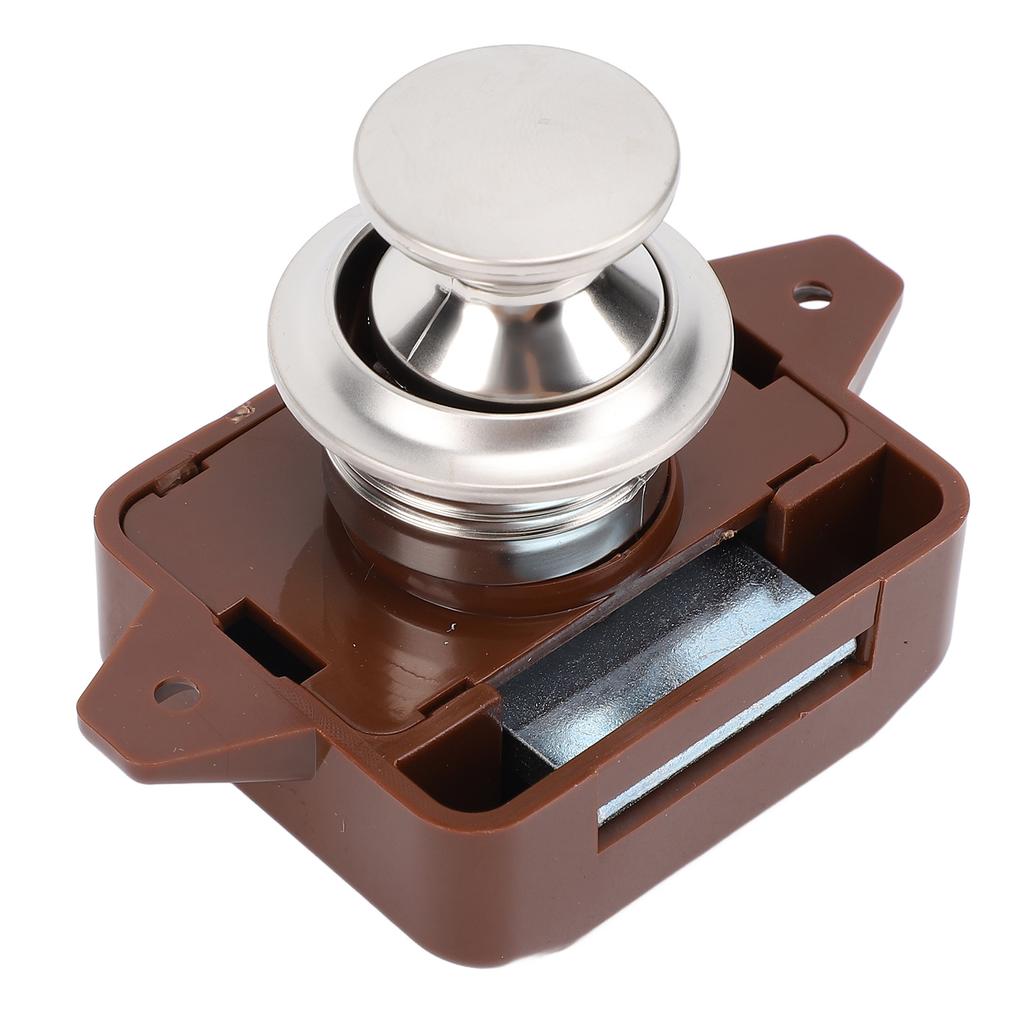 Мебельная кнопочная защелка Стильный вид Без ключа Защелка с кнопочным замком для дверцы шкафа для автодома, яхты, дома на колесах, кемпера