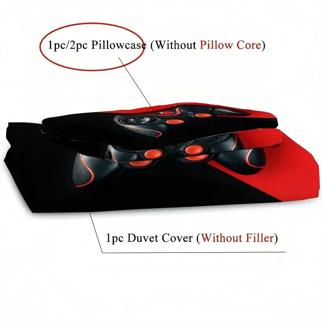 Game Handle Pattern 3D Printed Bedding Set For Boys Mens Bedroom Decorative Bedspread Sports Style Home Duvet Cover Pillowcases