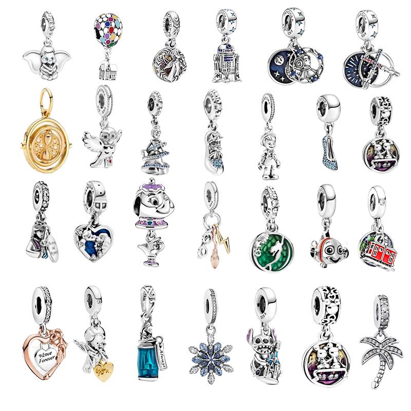 925 Sterling Silver Charm Princess Animal Series House Beads Fit Original Fashion Bracelet Women Diy Jewelry