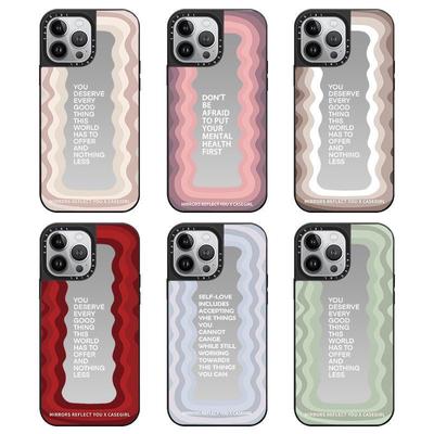 Чехол Wave Mirror для телефона Apple iPhone16promax - мягкий силиконовый ударопрочный зеркальный чехол для телефона iPhone 16/15/14/13/12/11/Pro/Promax/Plus