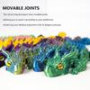31.5cm 3D Printed Dragon Movable Joint Desktop Ornament Articulated Dragon Crafts Gift Home Office Decor Fidget Toy Adults Kids