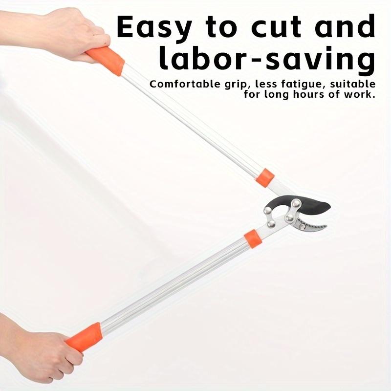 Толстые ножницы для веток, ручные, легкие, с нескользящей ручкой, для домашнего садоводства, прочные, большие ножницы для обрезки веток цветов и деревьев