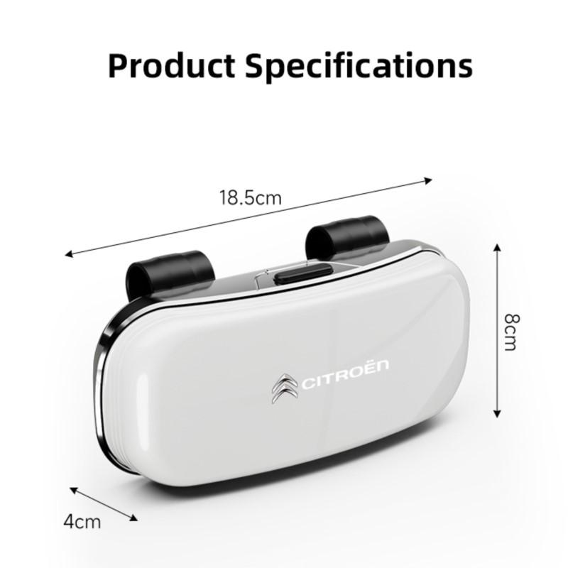 Car Sun Visor Glasses Case Car Sunglasses Storage Box For Citroen C1 DS3 C2 C3 Vts C4 Saxo C4L C5 C6 C8 Xsara C3-XR Picasso ahq256