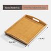 Pabei Bamboo Wood Rectangular Serving Tray