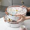 1 Pcs Transparent Portable Simple Dried Fruit Box With Lid Compartmentalized Sealed Snack Candy Box