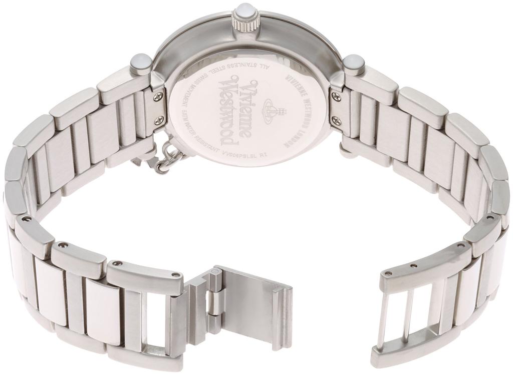 Vivienne Westwood Orb VV006PSLSL Women's Quartz Watch, White Mother-of-Pearl Dial, Silver Stainless Steel Case, Swiss Movement