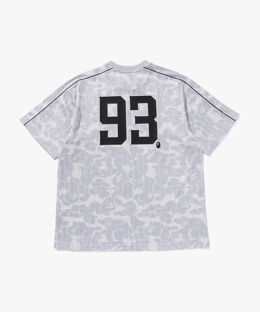 Beipeu Camo Stripe Baseball Logo Relaxed Fit T-Shirt Gray