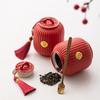 Red Lantern Ceramic Tea Canister (Pair)