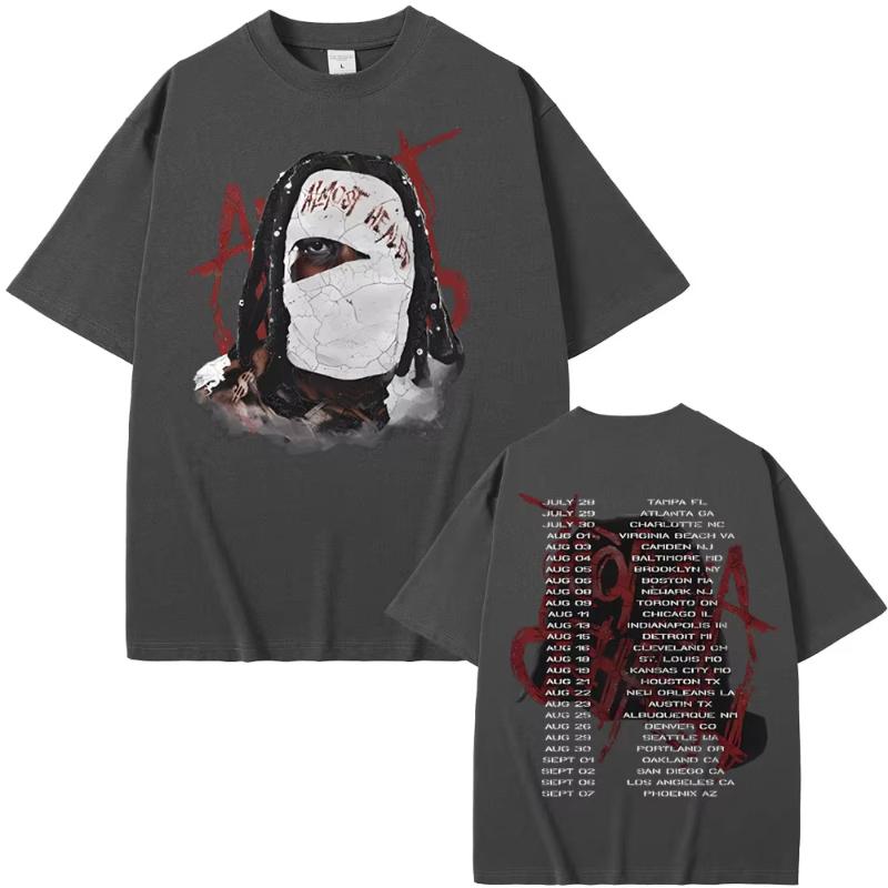 Rapper Lil Durk Healing Tour Tshirt Unisex Womens Hip Hop Fashion Vintage Oversized Tshirt Unisexs Casual Cotton Short Sleeve