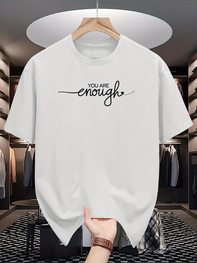 2026 Summer New Style Unisexs Pure Cotton TShirt Street Casual Fashion Comfortable Soft Breathable Simple Letter Pattern Print